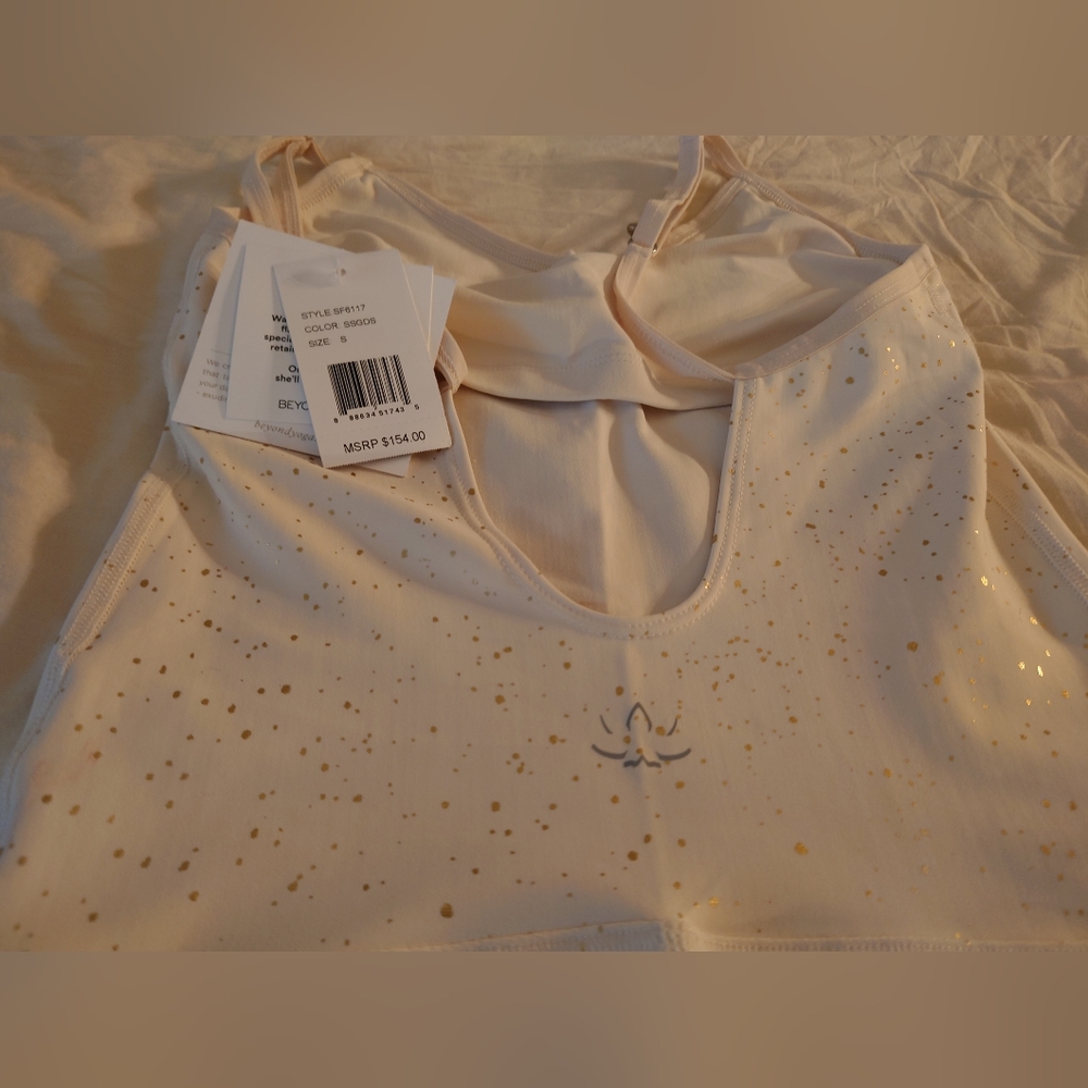 NWT Gold Ivory BEYOND YOGA Alloy Ombre Elevation Jumpsuit S Carbon38 Small HTF - Picture 8 of 11